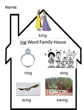 Preview of Word Family Houses Bundle