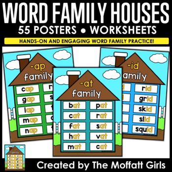 Preview of Word Family Houses / Posters