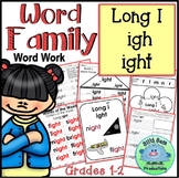 Word Family RTI LONG I IGH IGHT WORD WORK PHONICS Grade 1-