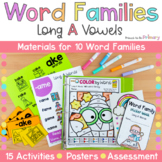 Long A Word Families Worksheets, Centers & Activities - Lo