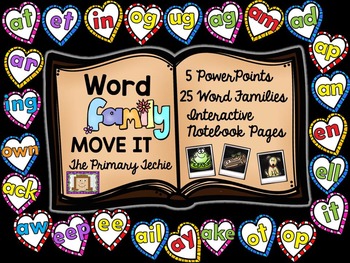 Preview of Word Family MOVE IT Mega Bundle