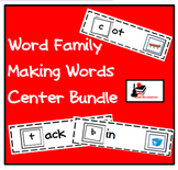 Bundle - Word Family Making Words Centers - 41 Literacy Centers