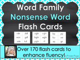 Word Family Nonsense Word Flash Cards