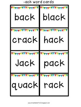 First Grade Phonics: Word Families by Mrs Wheeler | TpT