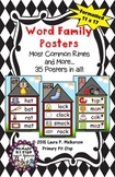 Word Family Poster Set - Most Common Rimes and More!