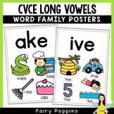 Word Family Posters CVCe Words Long Vowels Silent e