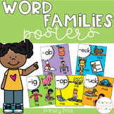 Word Family Posters - Primary Print (Rainbow)