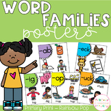 Word Family Posters - Primary Print (Rainbow Pop)