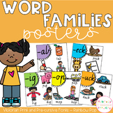 Word Family Posters - Victorian Fonts (Rainbow Pop)