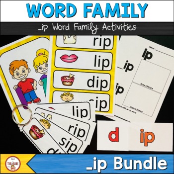 Preview of ip Word Family Posters and Activities