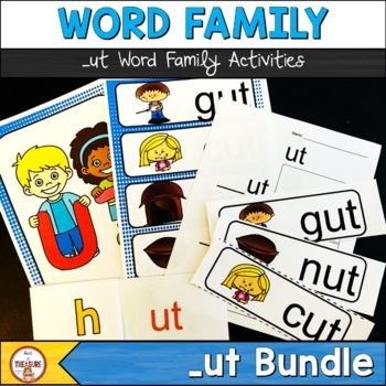 Preview of ut Word Family Posters and Activities