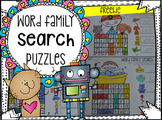 Word Family Search Puzzles {Freebie}