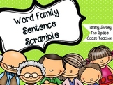 Word Family Sentence Scramble