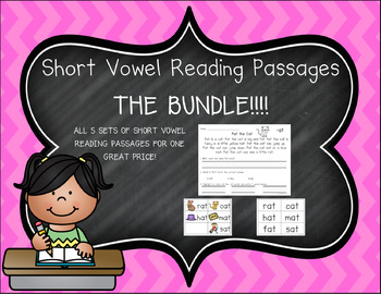 Preview of Word Family Short Vowel Reading Passages