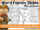 Word Family Slides with Sentences (113 Word Families)