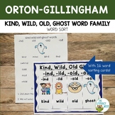 Word Family Sort: Kind Wild Old Ghost Words