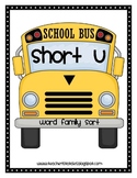Word Family Sort- Short U