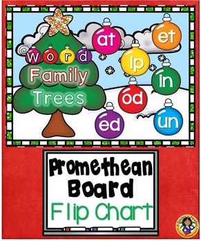 Preview of Word Family Trees Promethean Board Flip Chart