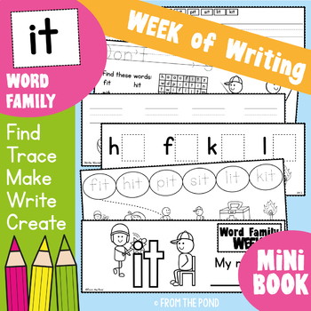 Word Family Week - it - Printable Read and Write Book by From the Pond