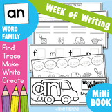 Word Family Week of Writing - an Family - Printable Booklet
