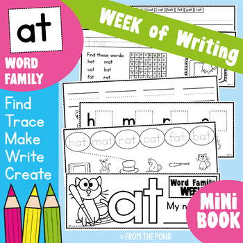 Preview of cvc Word Family Week of Writing {Freebie}