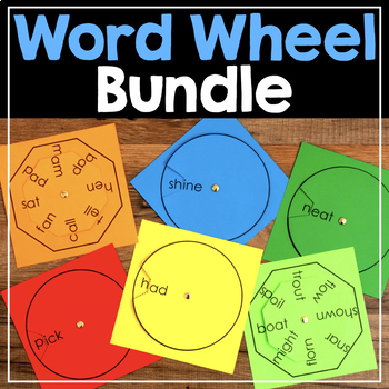 Preview of Word Family Word Wheel & Making Words Wheel BUNDLE