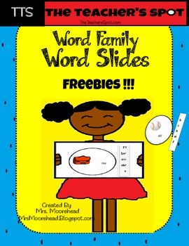 Preview of Word Family Word Slides that Meet Common Core Standards