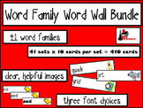 Bundle - Word Family Word Wall Cards - 41 sets