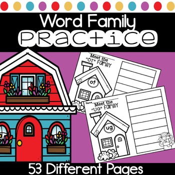 Word Family Worksheets by The Joyful Journey | Teachers Pay Teachers