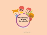 Word Family Worksheets Set