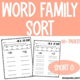 Word Family Writing Sort Short o