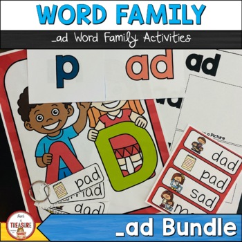Preview of Word Family Posters and Activities Bundle