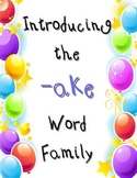 Word Family -ake (Common Core Aligned)