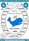 Word Family -ale Phonics Merry-Go-Round Game