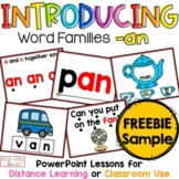 Word Family -an, short a, cvc words, Distance Learning, Freebie