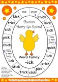 Word Family -ick Phonics Merry-Go-Round Game