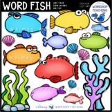 Word Fish Whimsical Designs for Word Cards | Images Color 