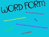 Word Form Flipchart