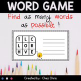 Word Game - Find as Many Words as Possible
