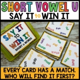Short Vowel Word Work Centers Phonics Games | Short Vowel 