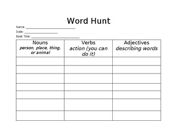 Preview of Word Hunt