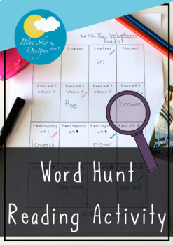 Preview of Word Hunt Reading Activity