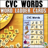 Word Ladder Cards CVC  - Word Chains 