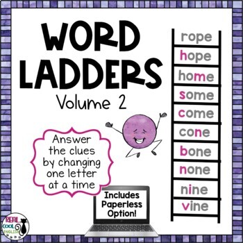 Preview of Word Ladder Puzzles for Spelling and Vocabulary Volume 2