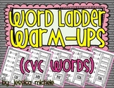 Word Ladder Warm-Ups {CVC Words}