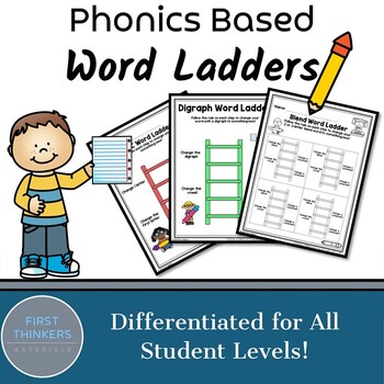 Preview of Word Ladders Phonics Worksheets Phoneme Grapheme Mapping