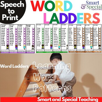 Preview of Word Ladders Word Chaining Speech to Print Activities Dyslexia/ RTI