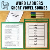 Word Ladders | Word Chains for CVC Words and Short Vowels