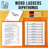 Word Ladders | Word Chains for Diphthongs Vowel Teams Volume 2