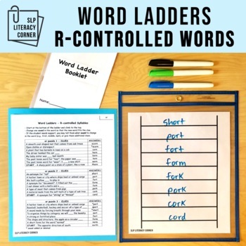 Preview of Word Ladders | Word Chains for R-Controlled Vowels Bossy R Words